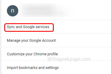 Sincronizar serviços do Google