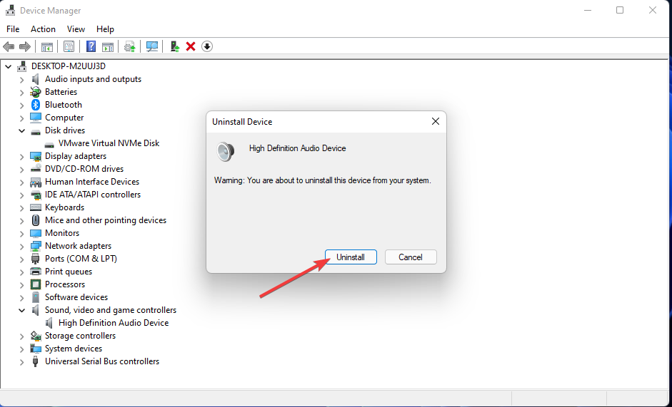 Драйвер опции удаления выгружен без отмены ожидающих операций Windows 11