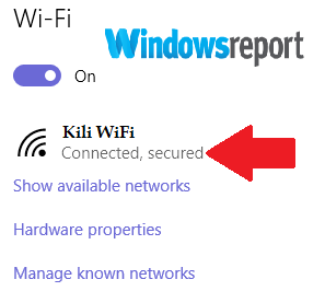 rete wi-fi 0x800f0954 windows 10