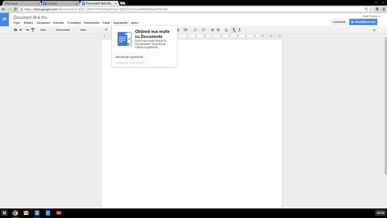 Aplikasi Google Documents, Gmail, dan YouTube untuk Windows 8, 10 Terletak di Chrome