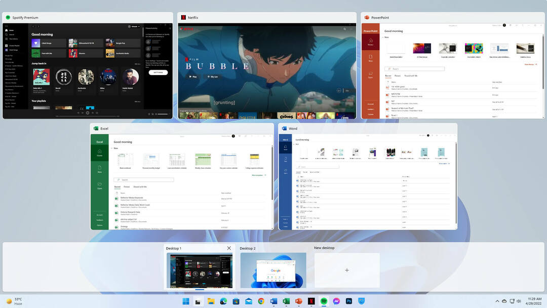 Windows 11 çoklu görev