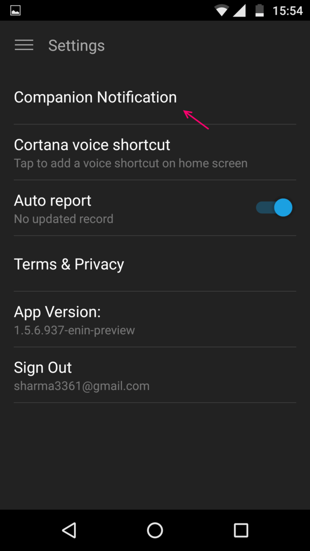 Dapatkan peringatan panggilan tak terjawab dari ponsel android di windows 10