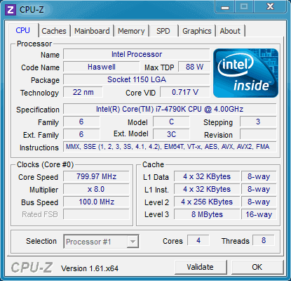 CPU-Z дънна платка