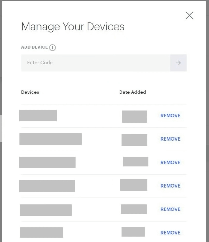 Fenster „Manage Your Devices“ hulu-Fehlercode 301, 95