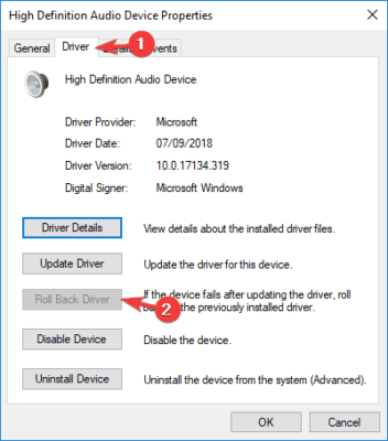 putar kembali driver Realtek HD Audio Manager tidak akan terbuka