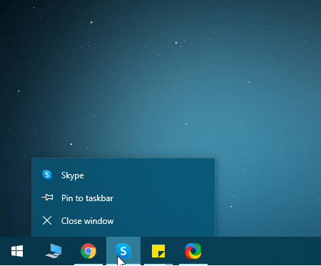 Windows 10 Taskleiste könnte bald eine Option zum Erzwingen des Beendens erhalten