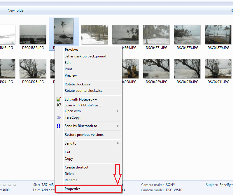 Удаление данных личной информации из фотографий в Windows