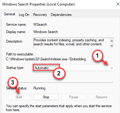 Servicii de căutare automată Windows Windows 11 Min