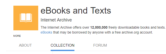 Безплатни електронни книги в Интернет архив