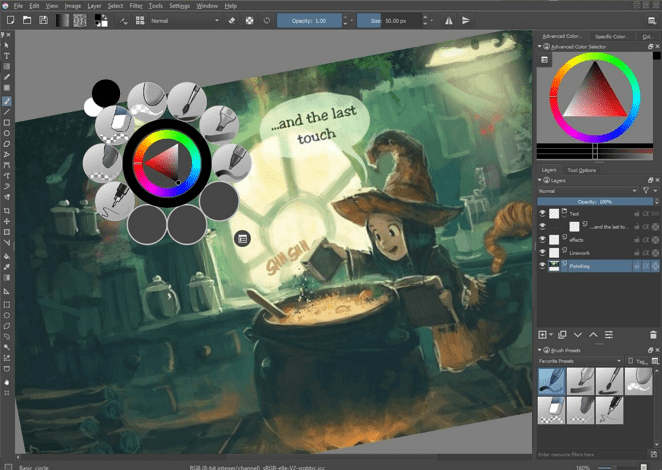 Bezplatná aplikace pro digitální malování Krita je k dispozici ve Windows Store