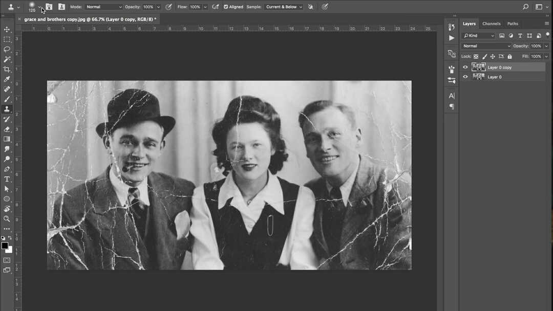 Adobe Photoshopi vana fotode taastamise tarkvara Macile
