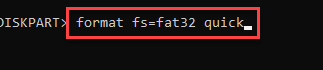 Formatas Fs Fat32 Quick Min