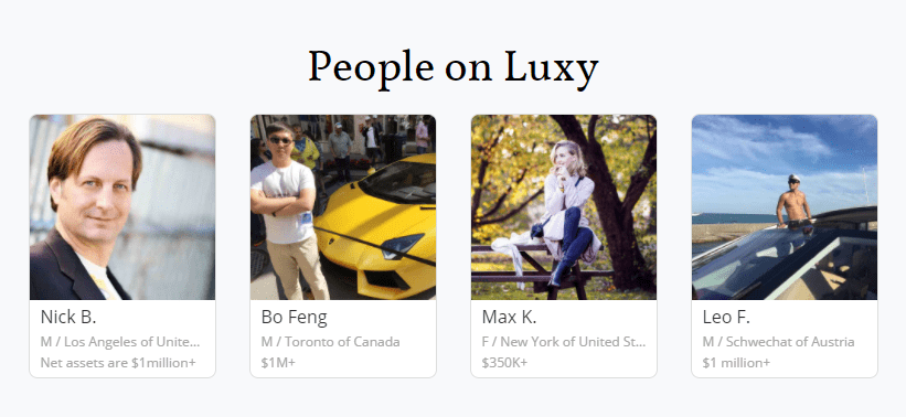 تطبيق Luxy Rich Datingapp Min