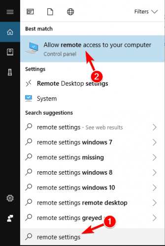 Impossibile connettersi al PC remoto, verificare che Desktop remoto sia abilitato