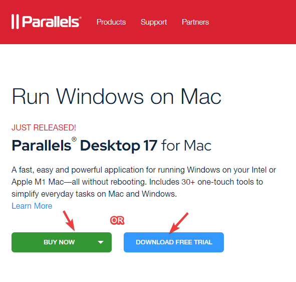 Изтеглете Parallels десктоп за Mac