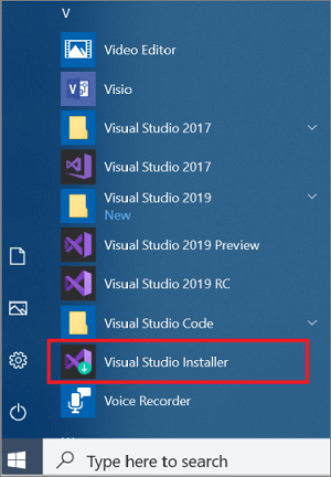Visual-Studio-インストーラー