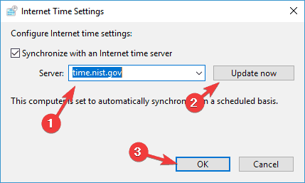 Услугата Windows Time не стартира грешка 1792