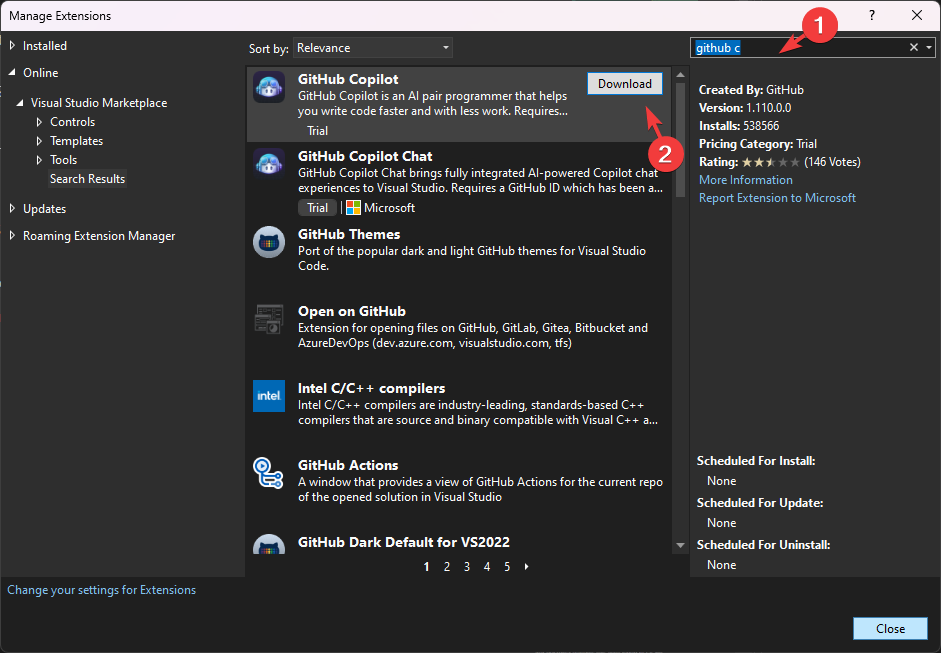 Laden Sie GitHub Copilot in Visual Studio herunter und verwenden Sie es