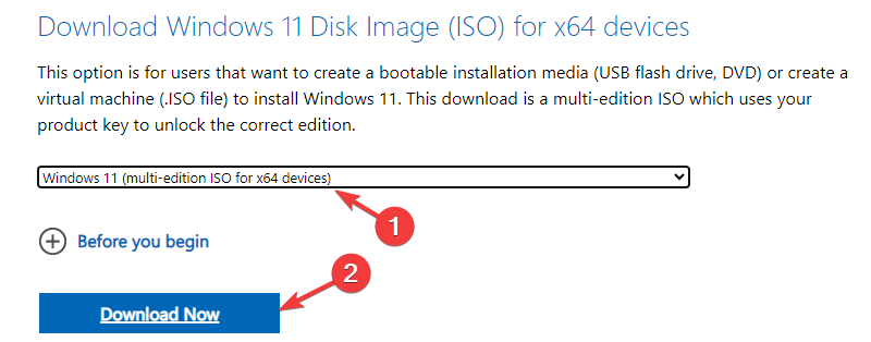 chrome_Download ISO Windows 11 se blochează când fila alt