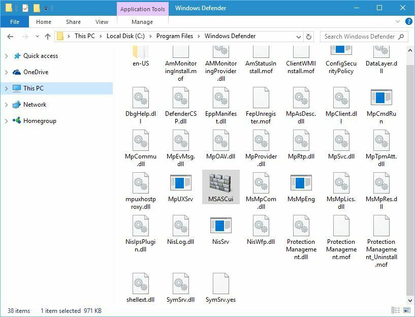 Windows Defender poistettiin käytöstä ryhmäkäytännön mukaan