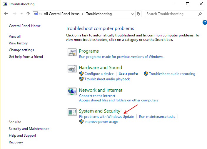 leidke-parandage-probleemid-värskendage Windows-10