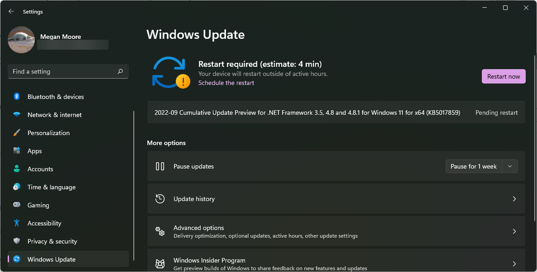 מחשב נייד לא נטען לאחר עדכון Windows 10.