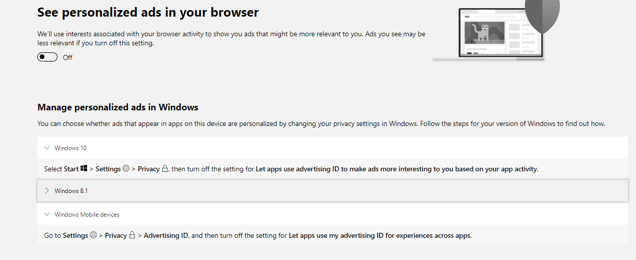 Browser-Anzeigen