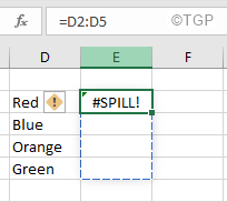 Izliešanas kļūda Excel baltajā fontā
