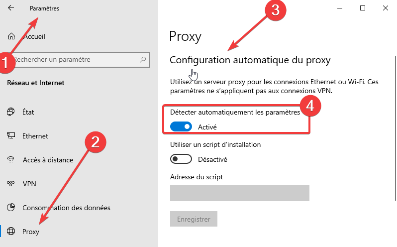 Parameters_Proxy_Configuration automatico Proxy_Detecter automatizza i parametri