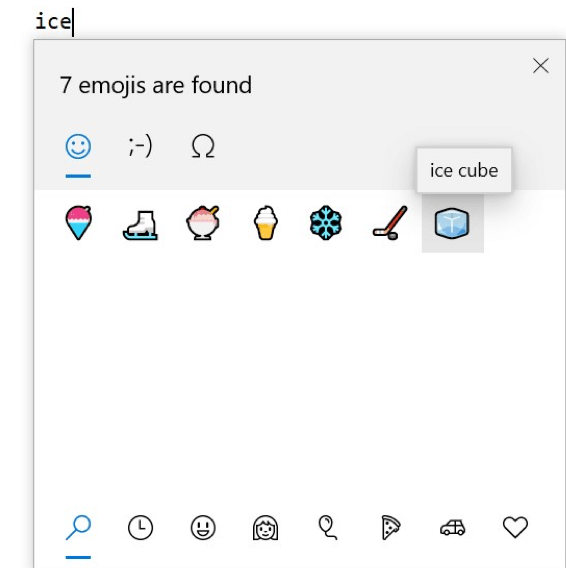 Windows 10 20H1-Emojis