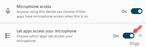 Zasebnost in varnost Mikrofon Omogočite aplikacijam dostop do vašega mikrofona