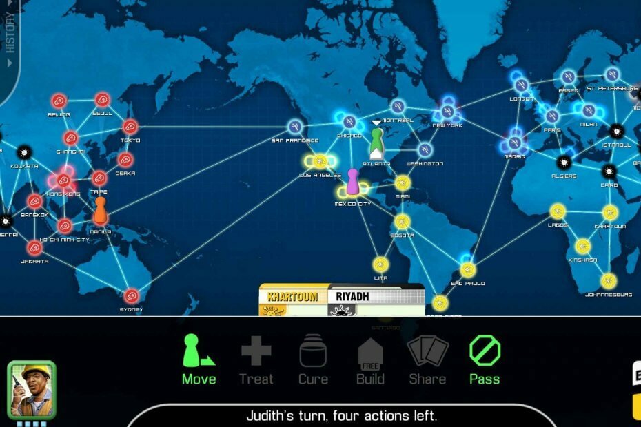 pelata pandemian online-peliä