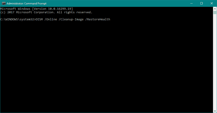 Windows 저장소 오류 0x800B0100 DISM CMD 실행